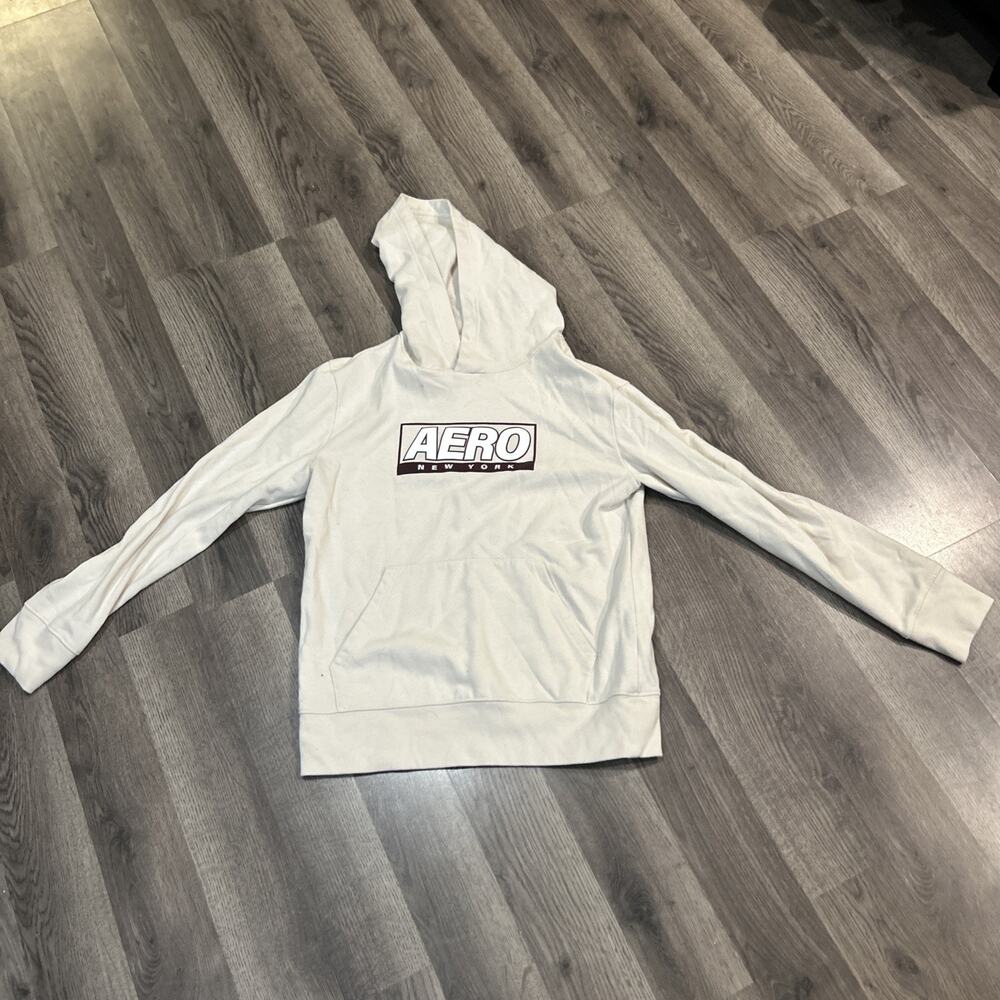 Men’s Small Aeropostale Aero New York White Pullover Hoody